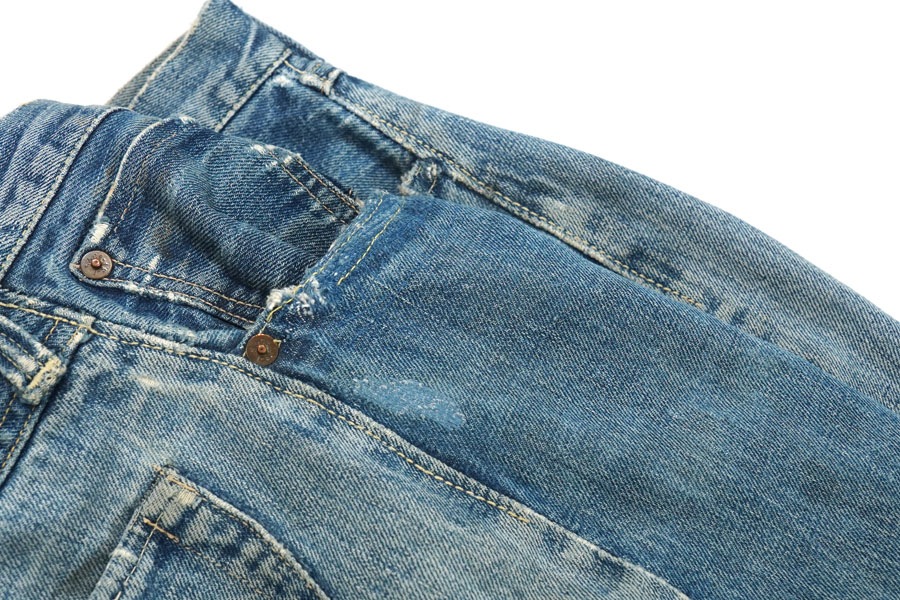 1930's Levi's 501XX 1937Model Multicolor Denim Waist Overalls