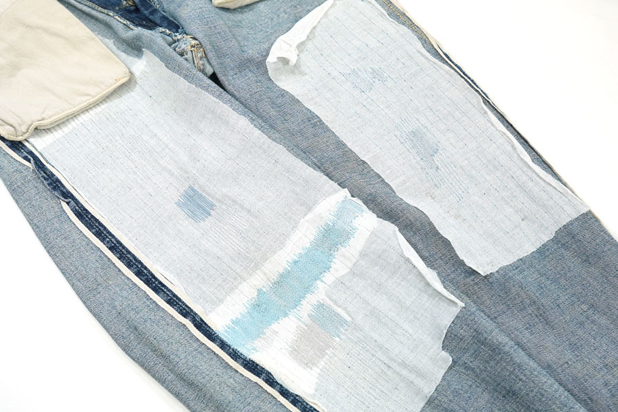 1930's Levi's 501XX 1937Model Multicolor Denim Waist Overalls