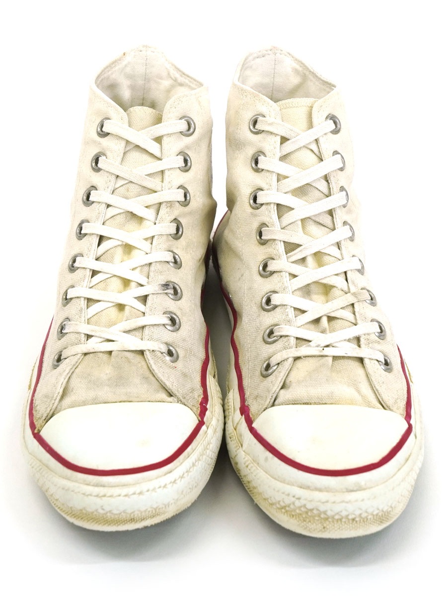 icompany 130 様 90's コンバース オールスター HI ホワイト 表記(10 1/2) USA製