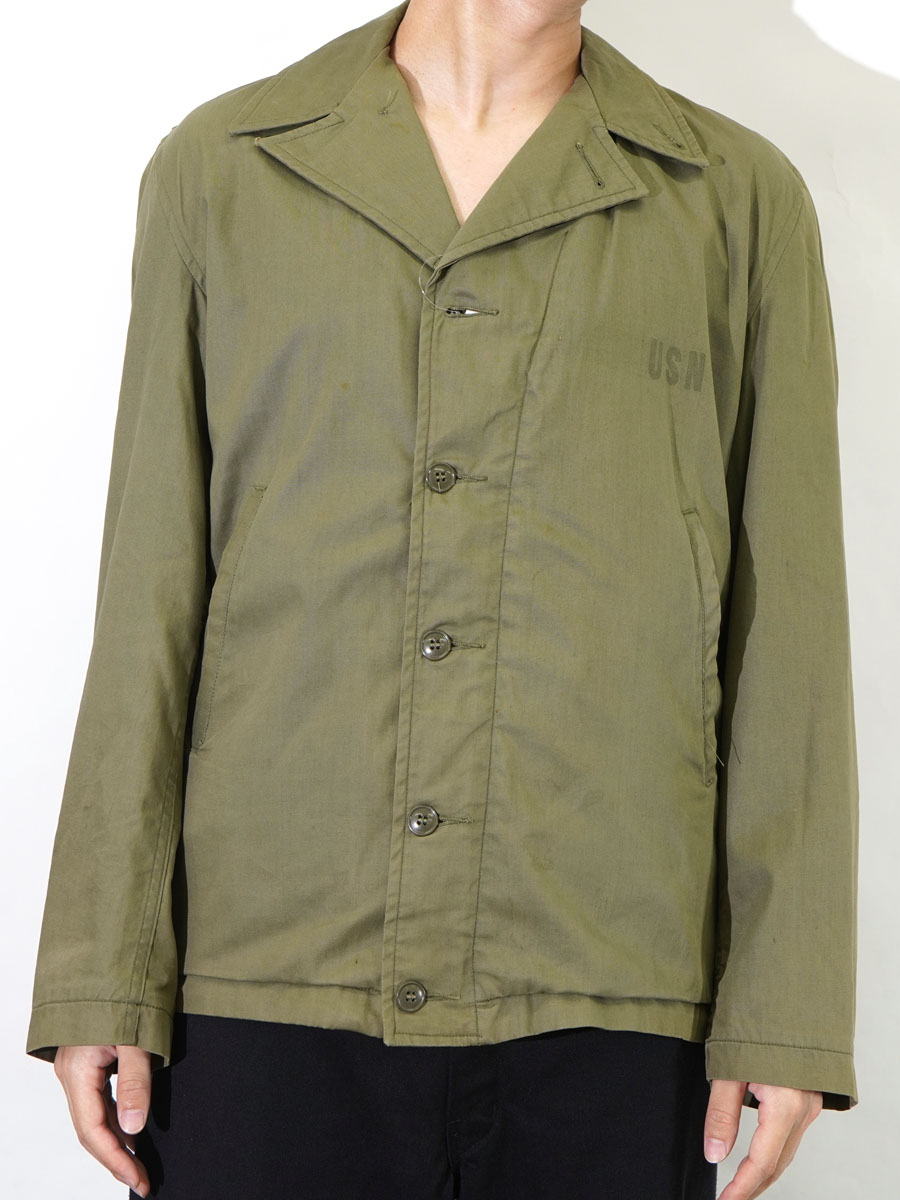 40's U.S.NAVY N-4 デッキジャケット ステンシル 実寸(38位) | NEW