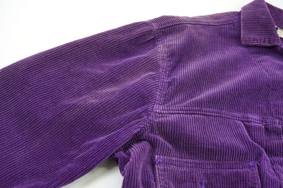 80's SMITH'S 2nd型 コーデュロイジャケット ハギ付き パープル 表記(M