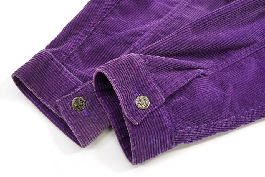 SMITH'S コーデュロイジャケット 2nd ハギ付 紫 USA製 80s 80's SMITH'S 2nd型 コーデュロイジャケット ハギ付き パープル
