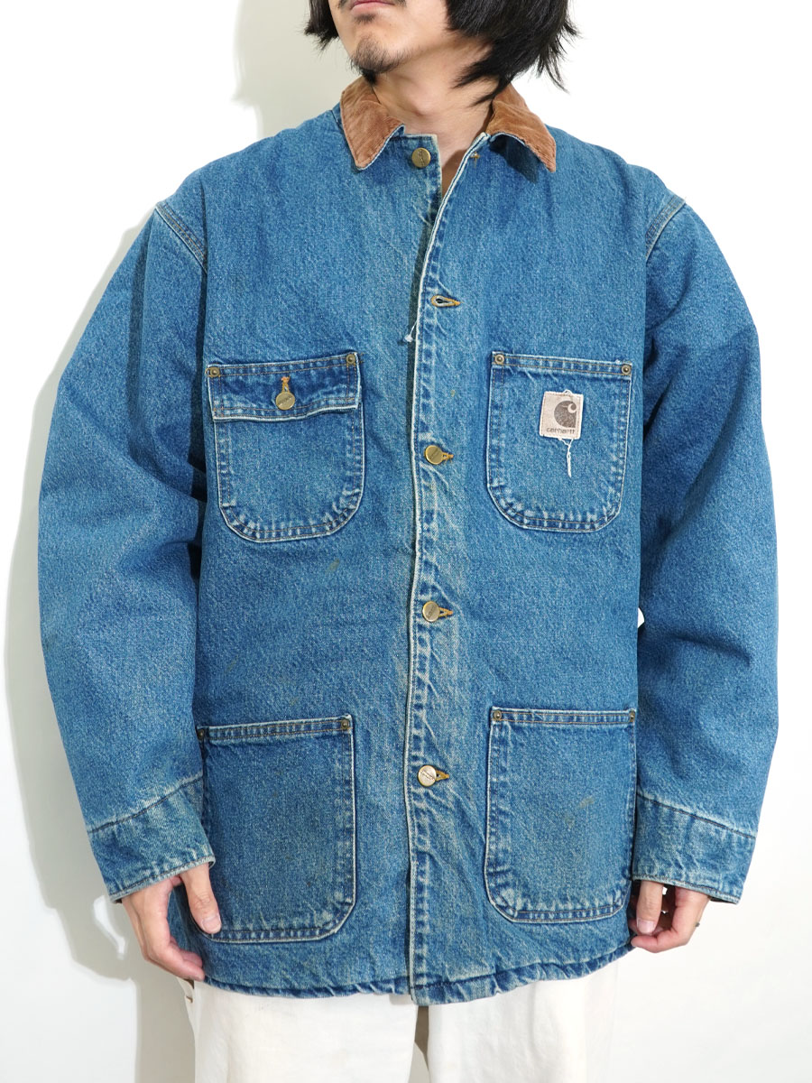 カーハート ブランケットライナー デニムチョアコート 表記(L)