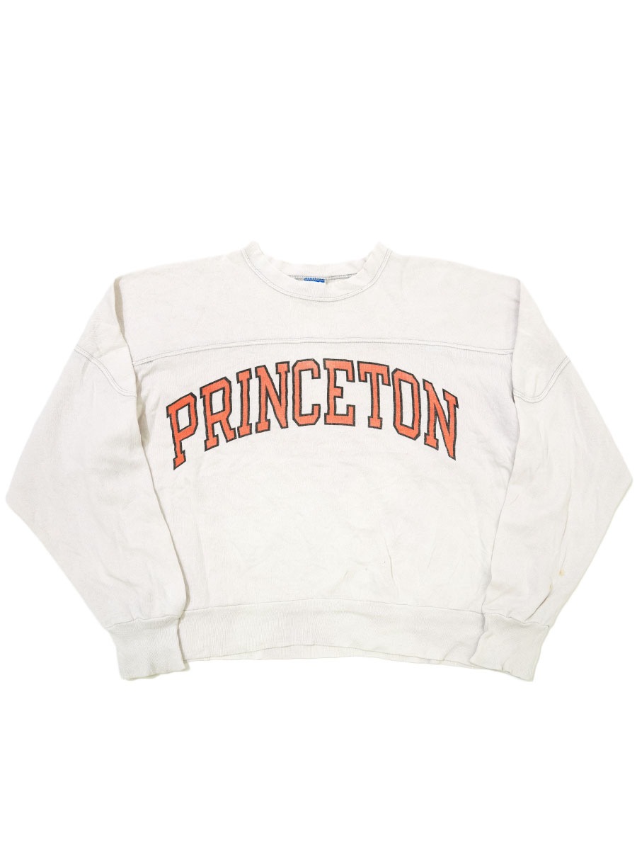 90's 青刺繍タグ チャンピオン ''PRINCETON'' 両面染み込みプリント