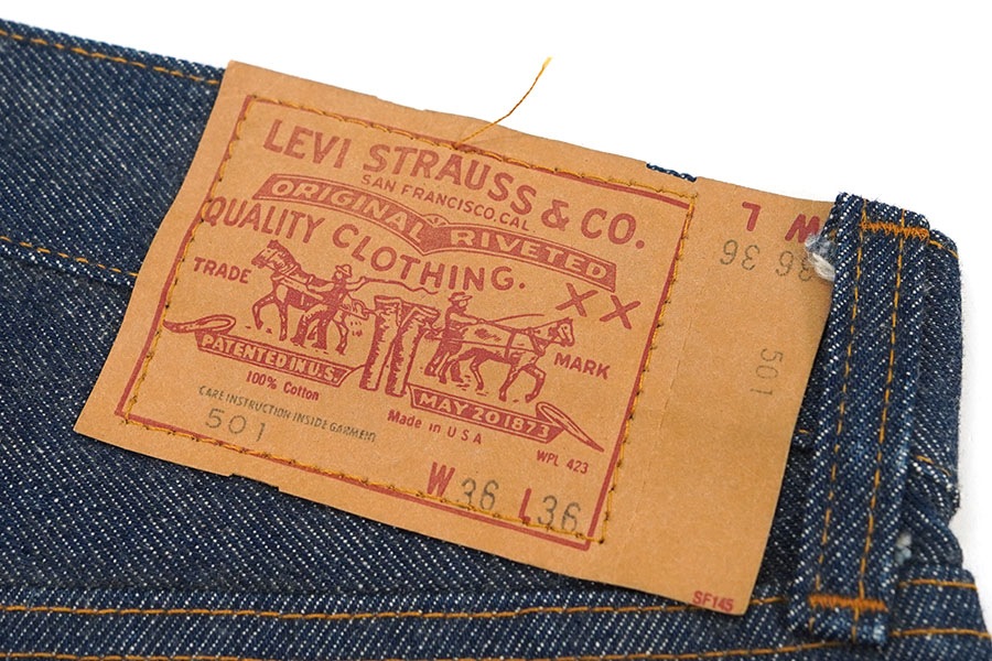 80's Levi's 501 赤耳 デニムパンツ 濃紺 表記(36x36) フラッシャー