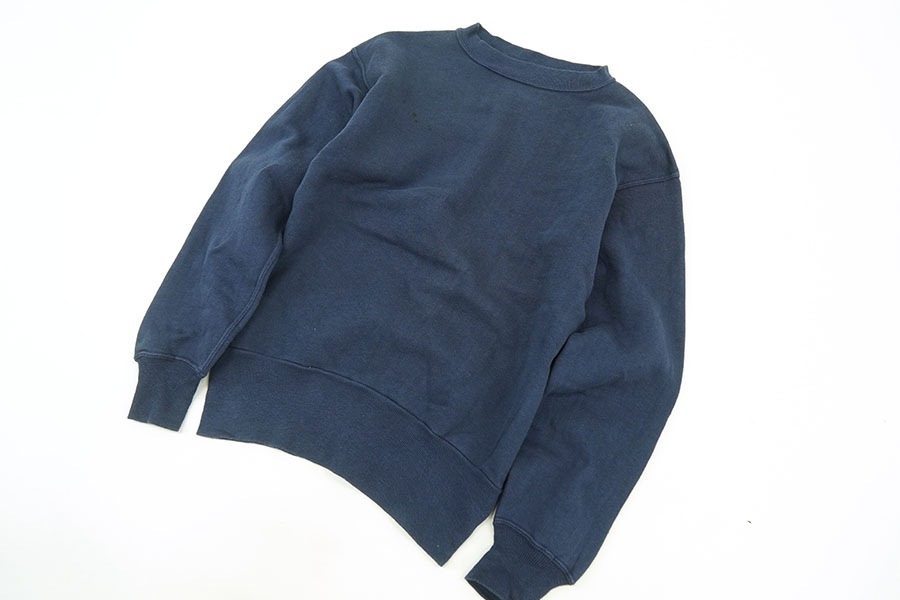 50's PILGRIM 無地 セットインスリーブ スウェット ネイビー 表記(M) USA製