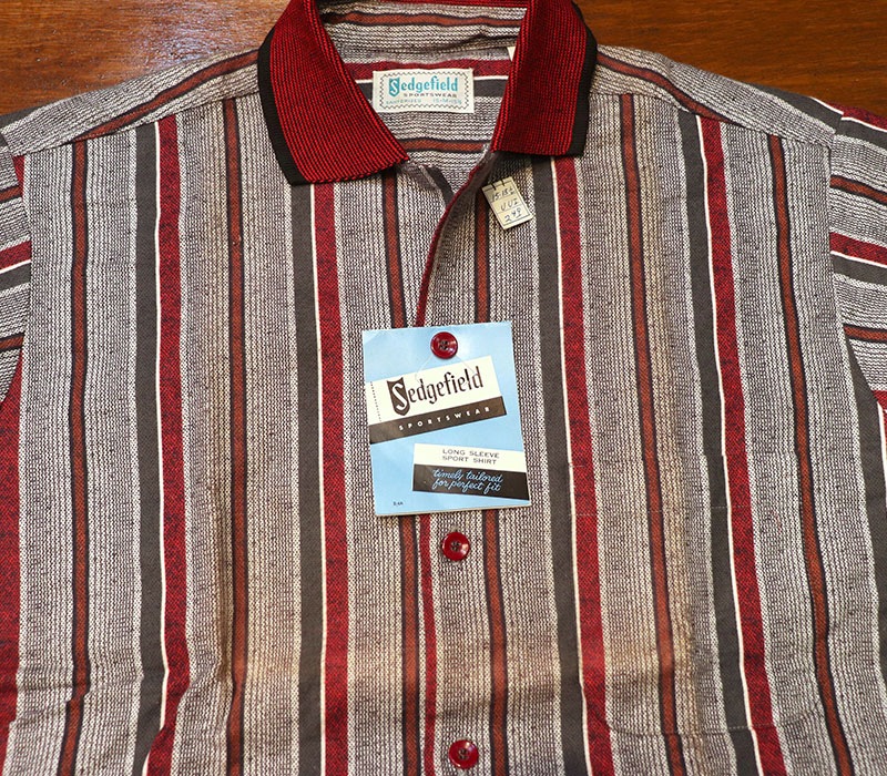 1950s DEAD STOCK , FLANNEL SHIRT , Size M