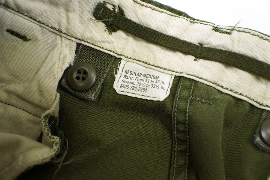 68's U.S.ARMY M-65 フィールドパンツ アルミジップ 表記(REGULAR
