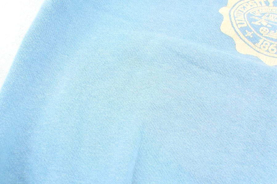 60's Cru Cut ''ILLINOIS'' ラグランスウェット スカイブルー 表記(M)