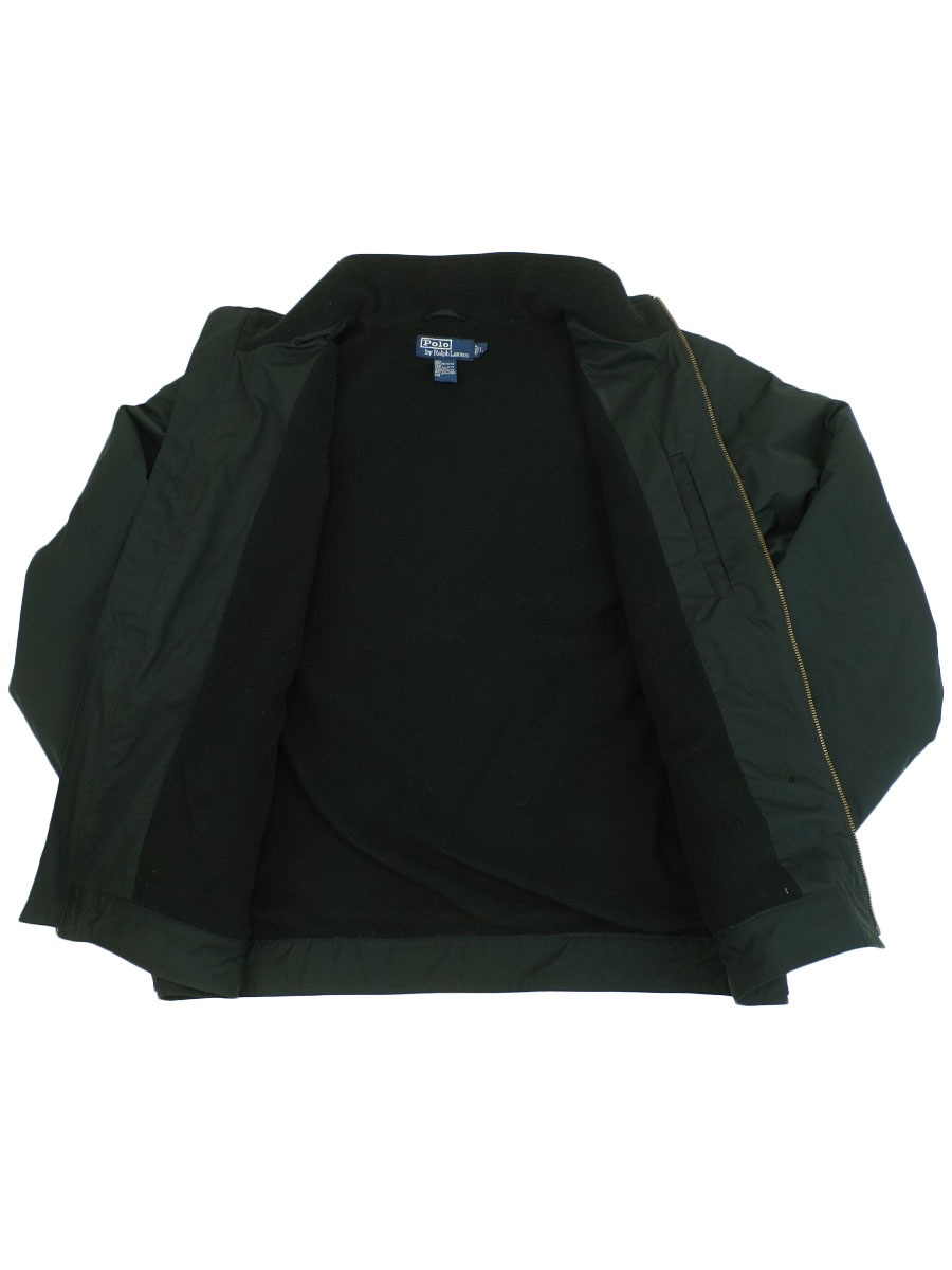 ラルフローレン フリースライナー ポリエステルジャケット ダーク