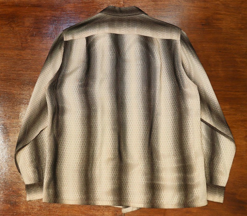 1960s L/S RAYON SHIRT , Size M