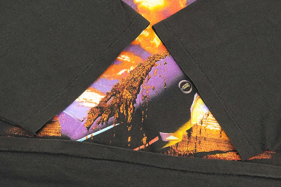 90'S ''LED ZEPPELIN'' 両面プリント Tシャツ ブラック 実寸(L位)