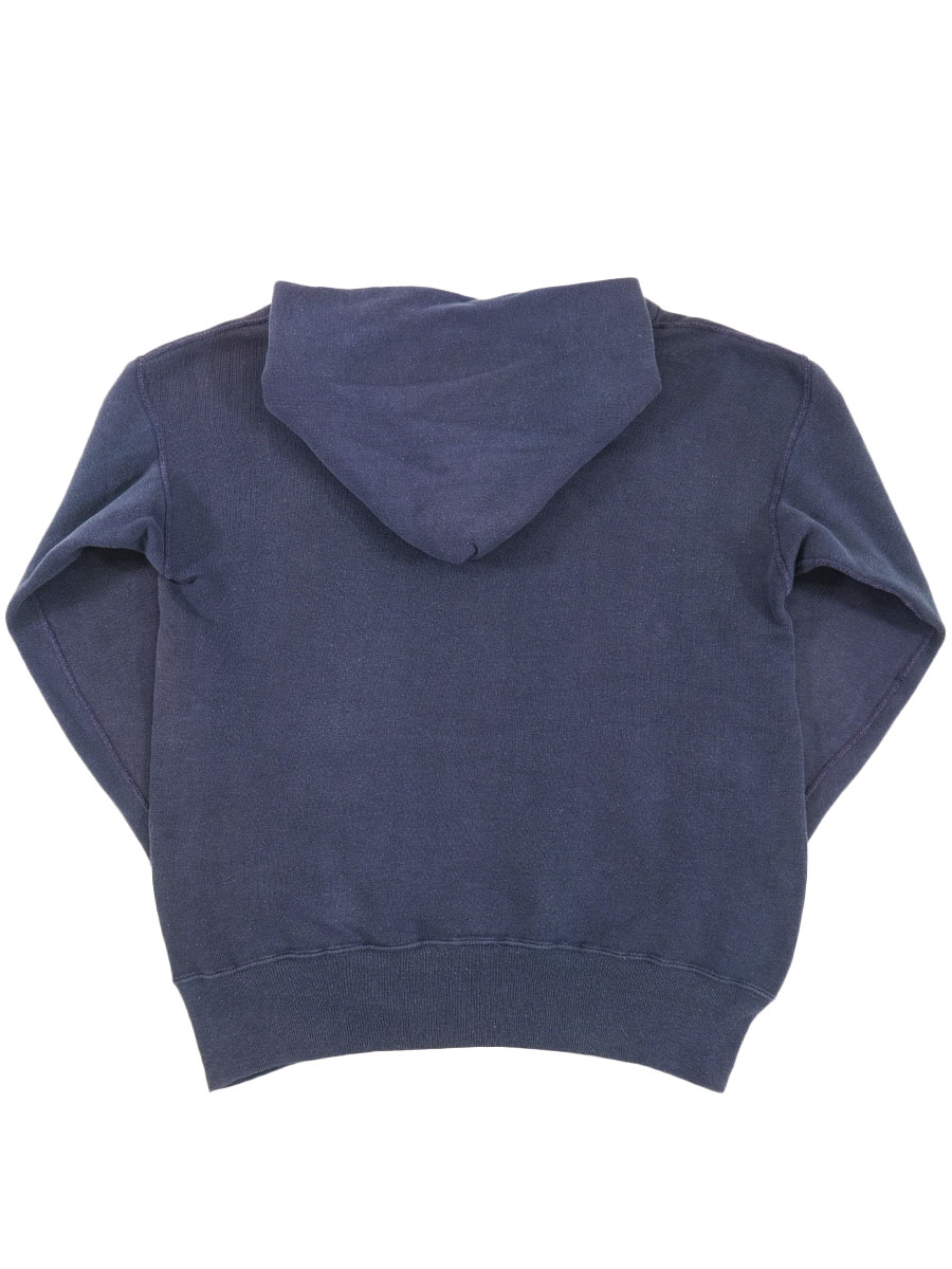 60's セットインスリーブ スウェットパーカ 無地 ナス紺 実寸(L位)