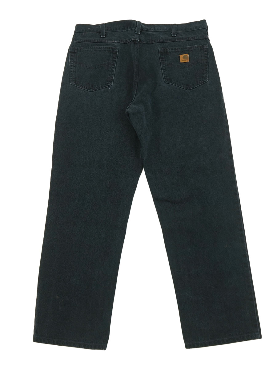 【Black Denim Pants】carhartt｜カーハート｜32 カーハート ブラックデニムパンツ 実寸(37x31位) | すべての商品