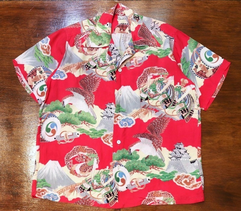1940s HAWAIIAN SHIRT , Size Ｍ