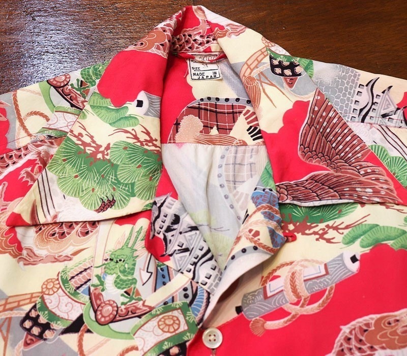 1940s HAWAIIAN SHIRT , Size Ｍ