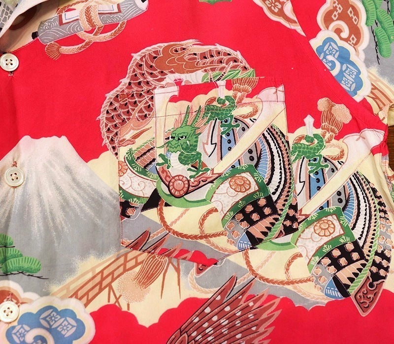 1940s HAWAIIAN SHIRT , Size Ｍ