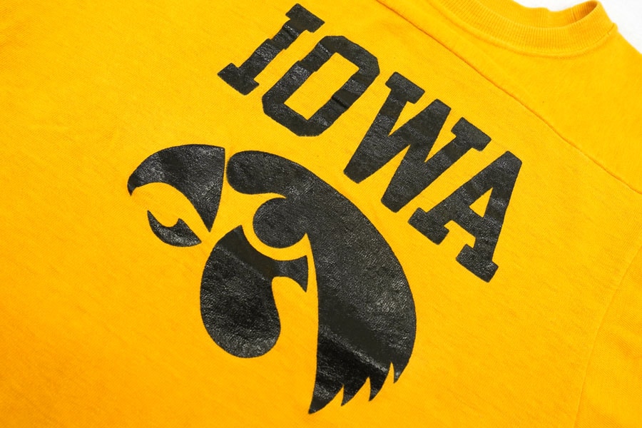 70's バータグ チャンピオン ''IOWA'' 100%コットン