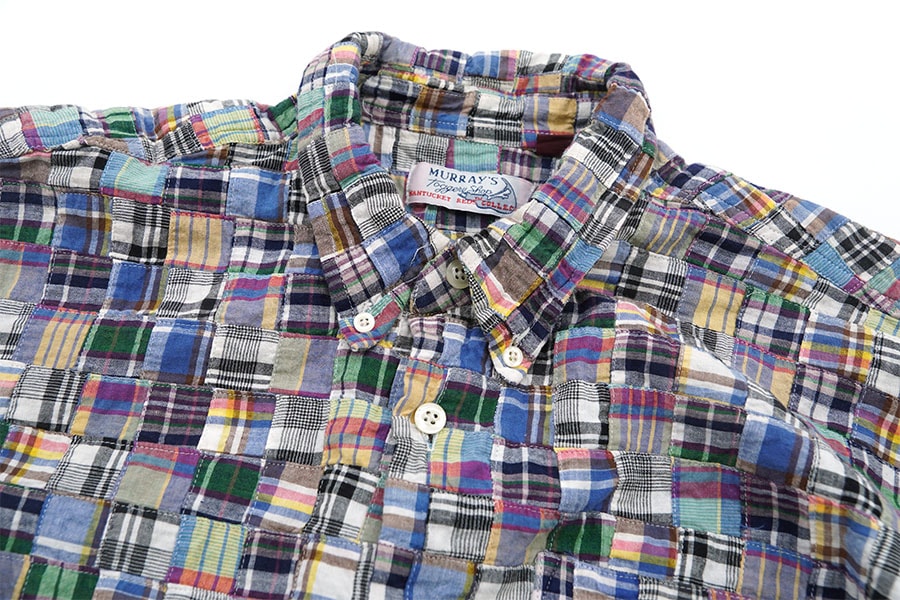 90'S MURRAY'S TOGGERY SHOP PATCH WORK B.D SHIRT (SIZE.X LARGE)