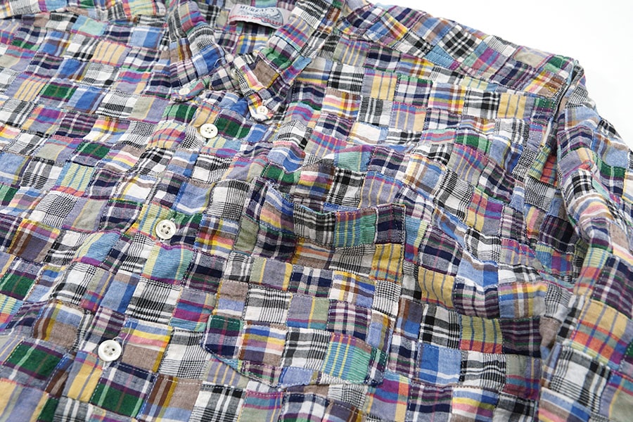 90'S MURRAY'S TOGGERY SHOP PATCH WORK B.D SHIRT (SIZE.X LARGE)
