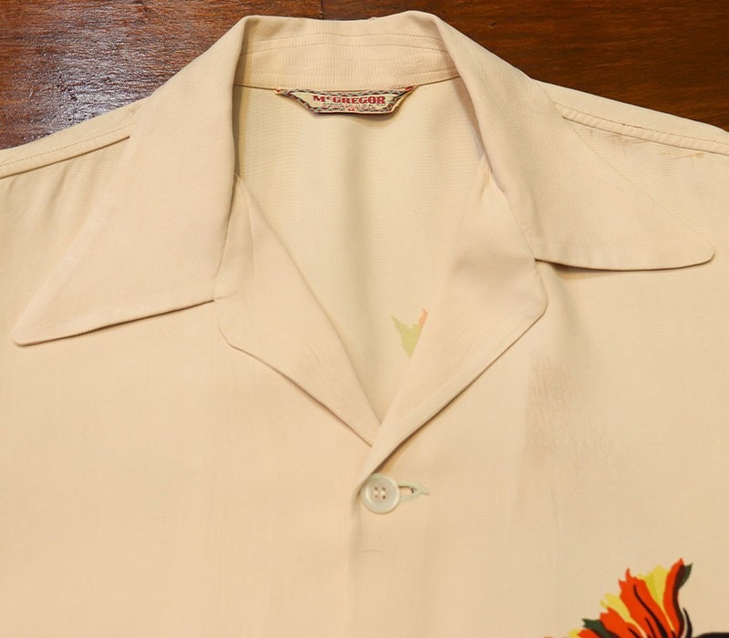 1940s BACK PANEL HAWAIIAN SHIRT , Size M