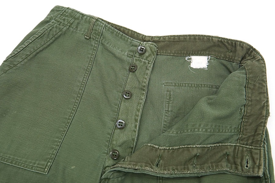 US ARMY 60s 前期 ベイカーパンツ ボタンフライ 60's～ U.S.ARMY ベイカーパンツ ボタンフライ 実寸(30x28位
