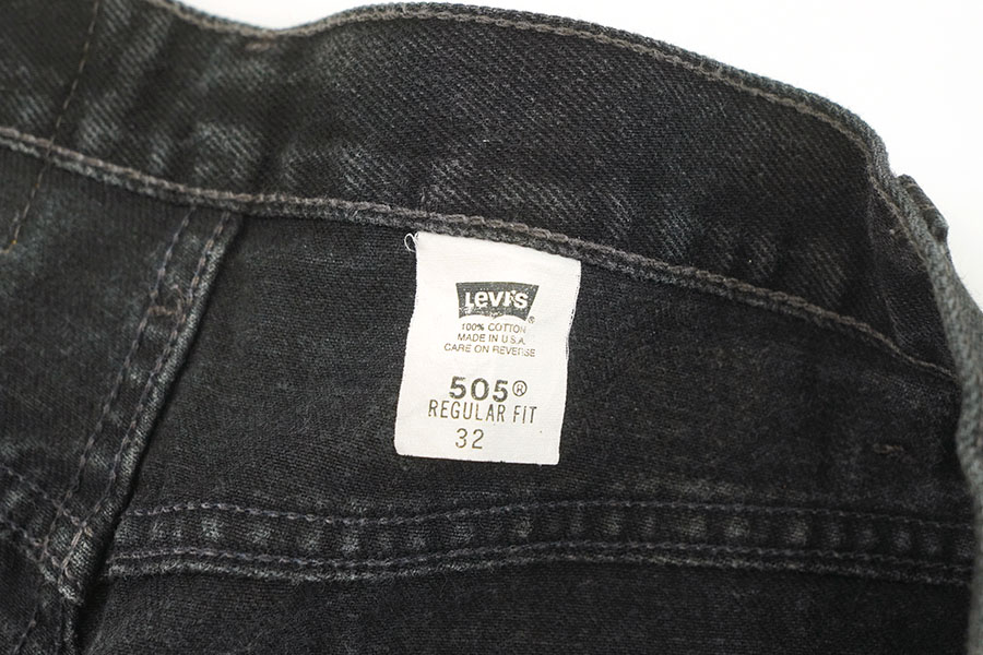 90's Levi's 505 オリジナルショーツ ブラック 表記(W32 L00) USA製