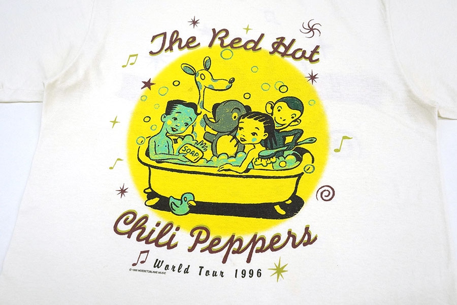 ★値段交渉可★RED HOT CHILI PEPPERS プリントTシャツ 90's giant RED HOT CHILI PEPPERS ''World Tour 1996'' 両面プリント