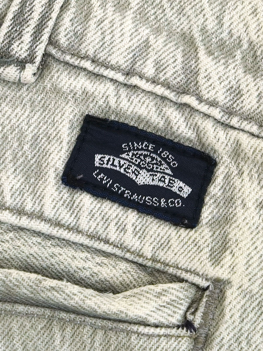 80's～ LEVI'S SILVERTAB DENIM SLACKS GREY (APPROX.W32.5 L28.5)