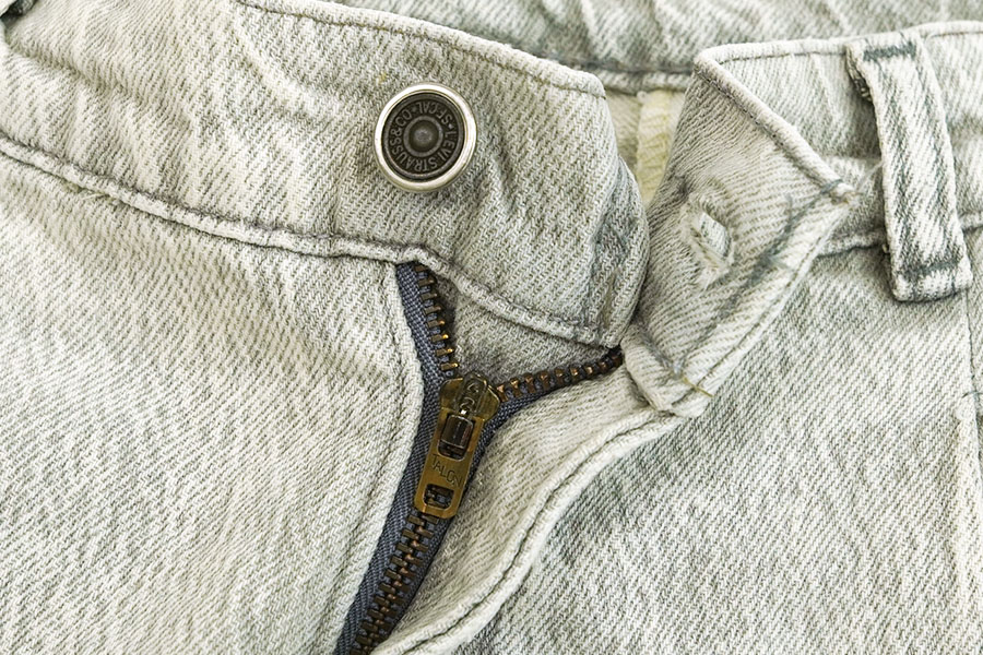 80's～ LEVI'S SILVERTAB DENIM SLACKS GREY (APPROX.W32.5 L28.5)