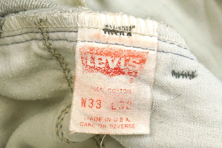 80's～ LEVI'S SILVERTAB DENIM SLACKS GREY (APPROX.W32.5 L28.5)