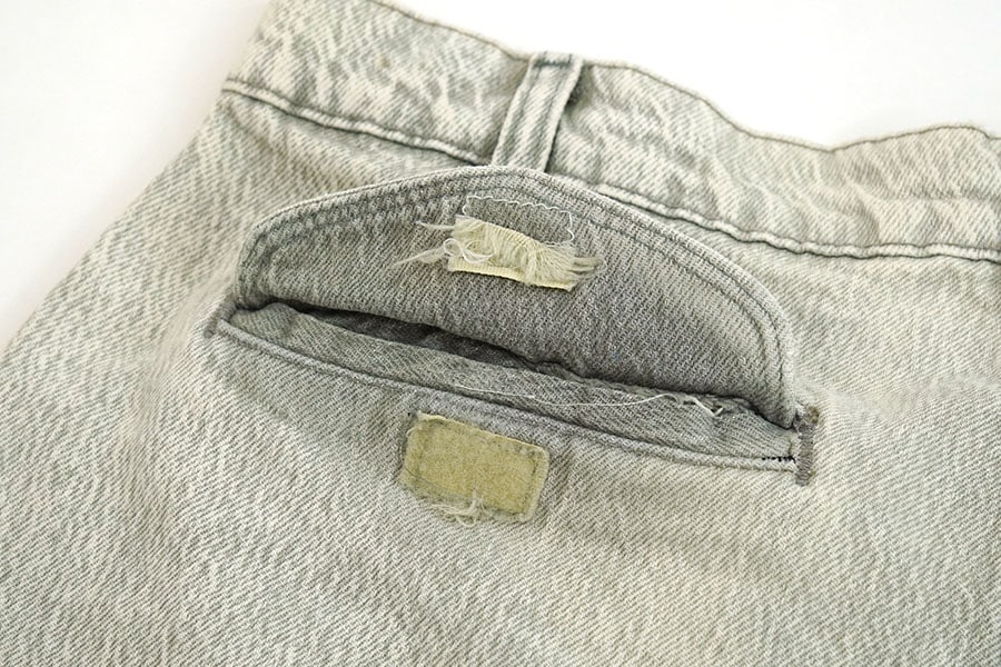 80's～ LEVI'S SILVERTAB DENIM SLACKS GREY (APPROX.W32.5 L28.5)