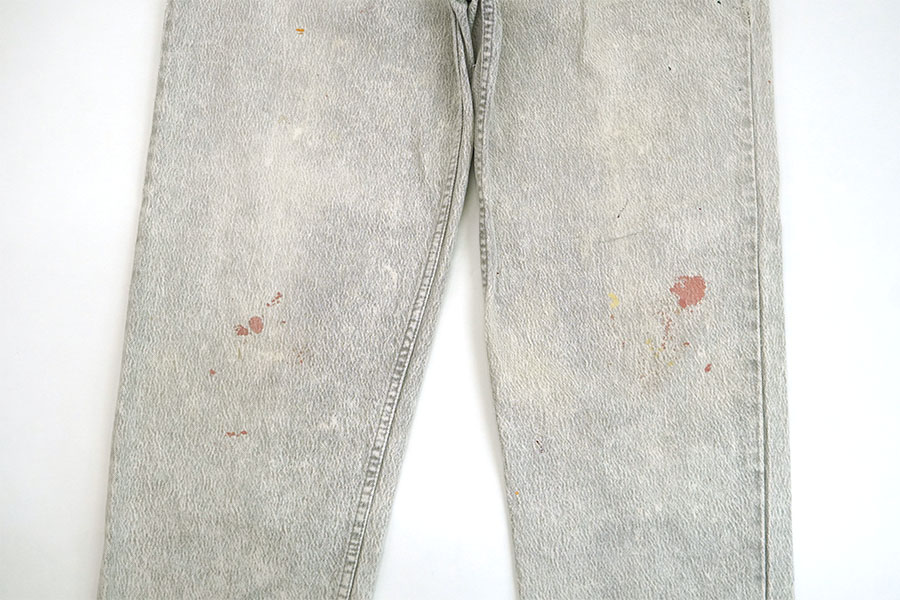 80's～ LEVI'S SILVERTAB DENIM SLACKS GREY (APPROX.W32.5 L28.5)