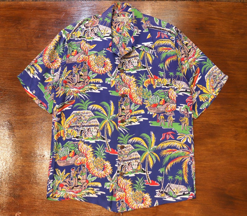 1950s HAWAIIAN SHIRT , Size M