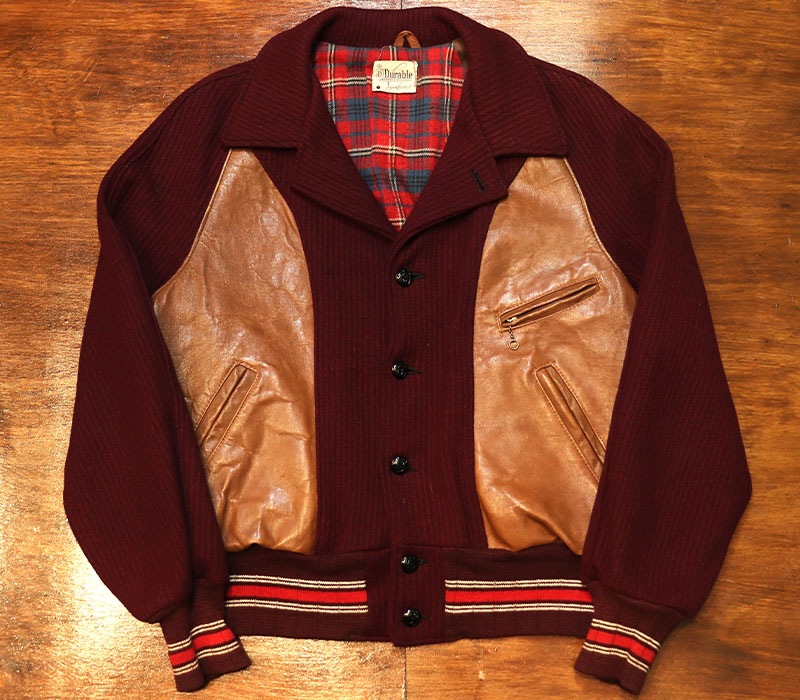 40's Vintage Brown Leather Sports JKT