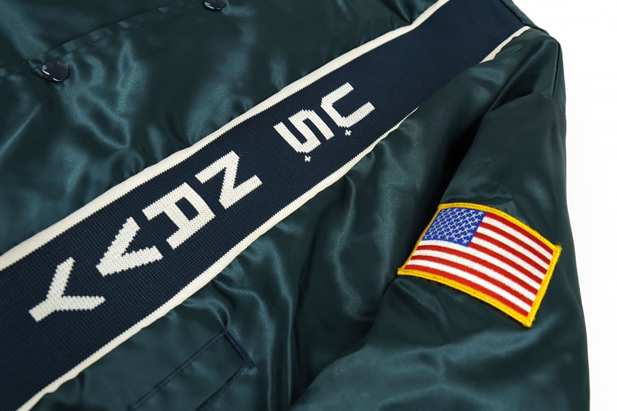 80's SOFFE JACKETS ''U.S.NAVY'' SEABEES サテンジャケット 表記(L
