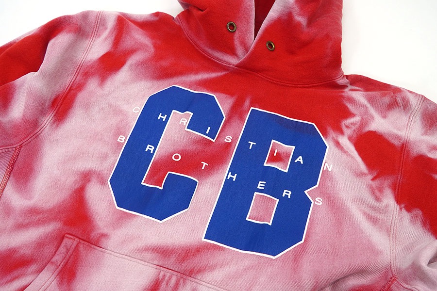 90'S CHMAPION REVERSE WEAVE HOODIE ''CB'' SUN FADE (SIZE.LARGE)