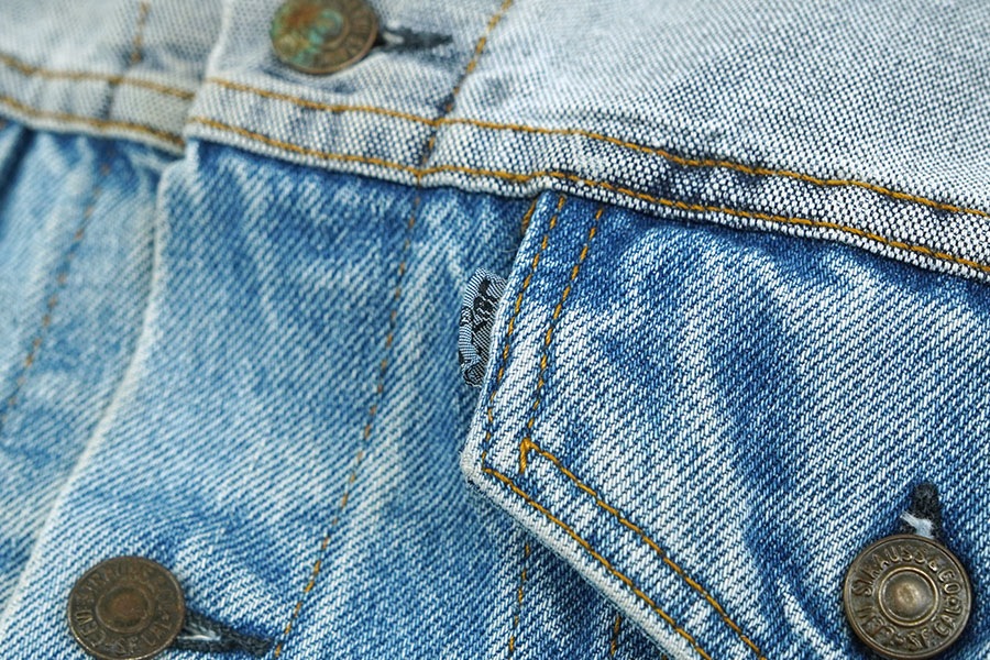 80'S LEVI'S 70506 2TONE DENIM JACKET RARE！ (APPROX.40) MADE IN USA 