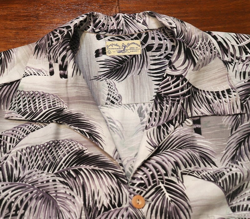 1950s L/S HAWAIIAN SHIRT , Size L