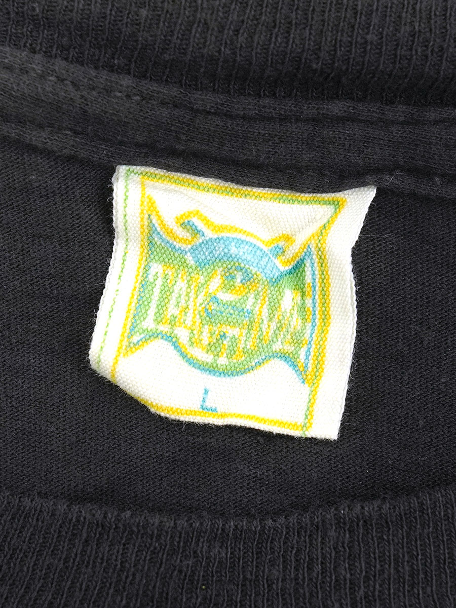 90's TAKE TIME AC/DC ''EUROPEAN TOUR 1991'' 両面プリント Tシャツ ブラック 表記(L)