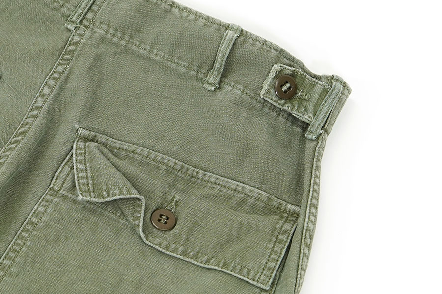 US ARMY 60s 前期 ベイカーパンツ ボタンフライ 60's～ U.S.ARMY ベイカーパンツ ボタンフライ 実寸(30x28位
