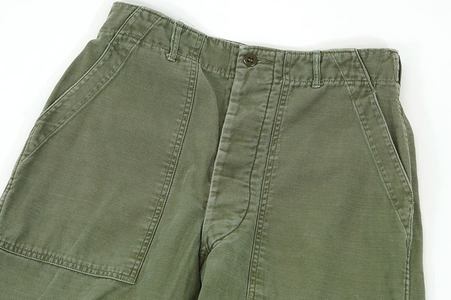 US ARMY 60s 前期 ベイカーパンツ ボタンフライ 60's U.S.ARMY 初期 ベイカーパンツ ボタンフライ 実寸(31x31位