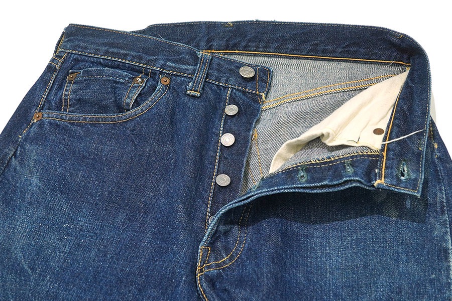 50's Levi's 501XX デニムパンツ 色残り 極上雰囲気 実寸(W30 L26) レザーパッチ残り