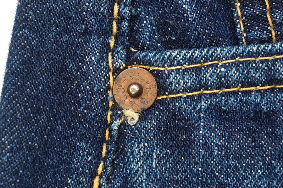 50's Levi's 501XX デニムパンツ 色残り 極上雰囲気 実寸(W30 L26) レザーパッチ残り