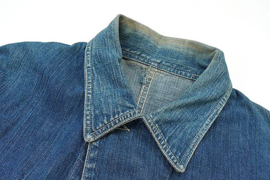 40's HEAD LIGHT ダブル襟 デニムカバーオール ジッパー付き