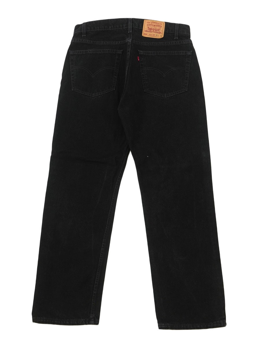 90's Levi's 505 Rマークのみタブ ブラック デニムパンツ 表記