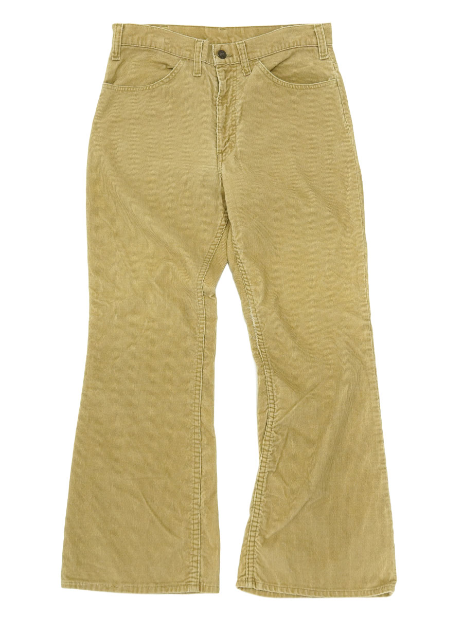 70's LEVI'S 646 BIG-E コーデュロイパンツ ライトブラウン 実寸(W32 L27位) 