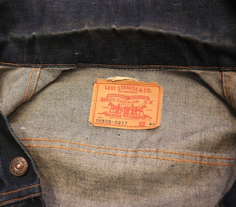 1960s LEVIS 557-70505E , NO WASH , Size 40