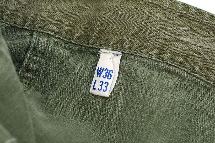 40's U.S.ARMY M-43 HBTパンツ 13スターボタン 表記(36x33