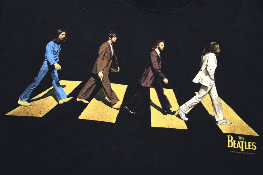 90's CRONIES THE BEATLES ''ABBEY ROAD'' プリントTシャツ 表記(XL